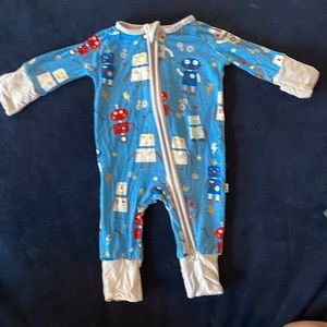 Little Sleepies Robot Party Premie Like New